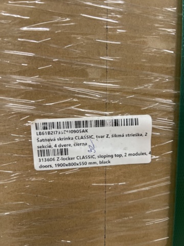 1478483-4 Z-cabinet CLASSIC Sloping ceiling, 2 sections