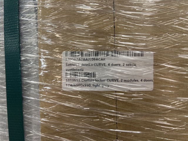 1478486-3 Small compartment cabinet CURVE 2 sections, 4 compartments