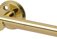 1463591 Interior door handles, 4 pcs – Hvid, Idun, brass