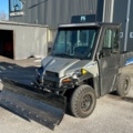 1427578-1 Elektriskt terrängfordon med plogblad, vinsch och dragkrok - Polaris Ranger EV -2021