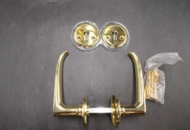 1463633 Interior door handles, 8 pcs - Millers, shiny brass