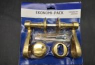 1463612 Exterior door handles 4 pcs – Millers, shiny brass