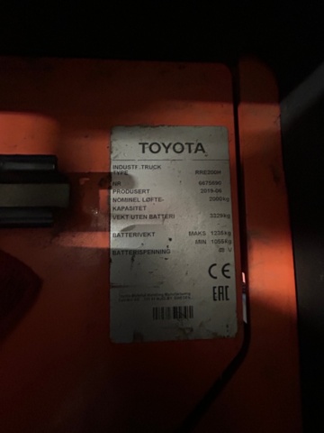 1411414-17 Skjutstativtruck BT Reflex Toyota BT RRE200H - 2019