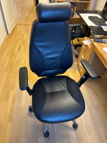 1454872-6 Office furniture with accessories - desk, office chair, shelves, filing cabinets and whiteboard