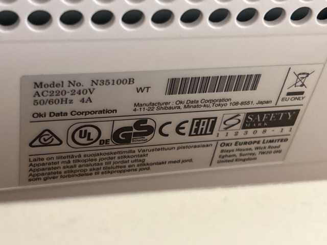 1454876-4 Office equipment - Printer, shredder and digital scale