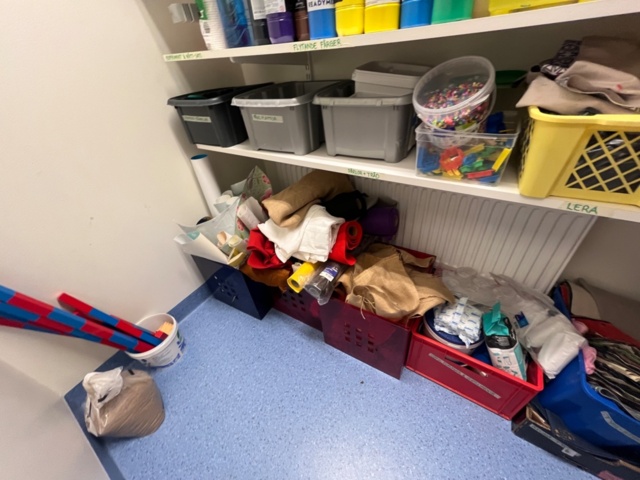 1424078-3 Storage of craft materials - paint, tools and accessories