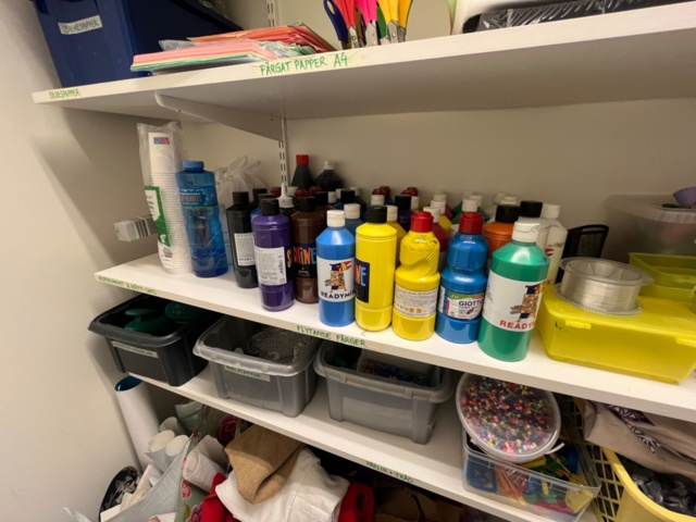 1424078-4 Storage of craft materials - paint, tools and accessories