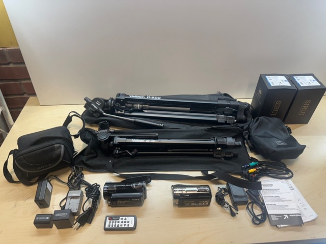 1479889-1 Digital video cameras 2pcs & various accessories