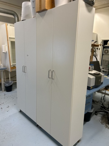 1454892-1 Lab cabinet 2 pcs in wood