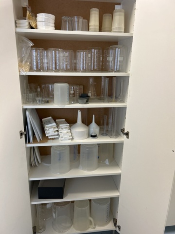 1454892-4 Lab cabinet 2 pcs in wood