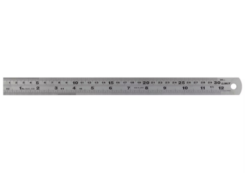 Steel scale, 25 pcs - Limit, stainless steel 150 mm