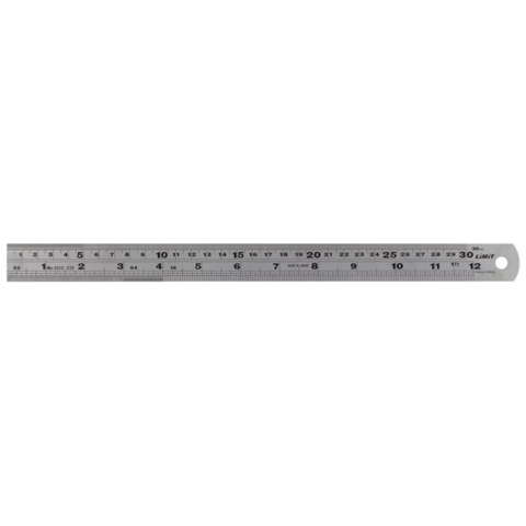 1463634-1 Steel scale, 25 pcs - Limit, stainless steel 150 mm