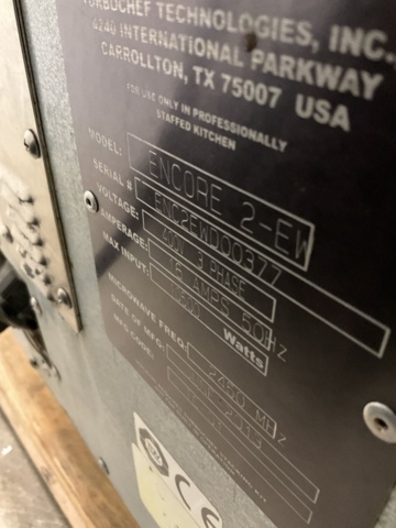 1472971-7 Instant oven - TurboChef Encore 2-EW