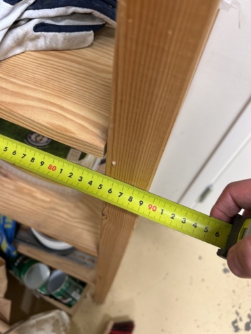 1454905-17 Collection of shelves, bench and various office and consumable materials