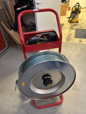 1454909-1 Packing trolley with belt roller