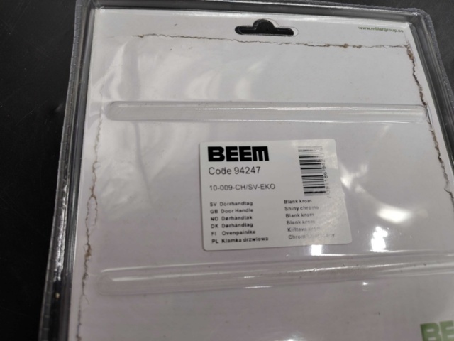 1479896-3 Interior door handle, 100 pcs - Beem, polished chrome (10-009-CH/SV-EKO))