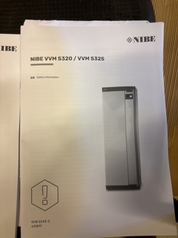 1443800-6 Heat pump, nibe vvm s320