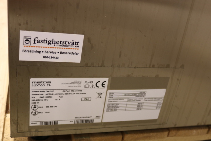 1416782-9 Diskanläggning Metos Master Lux2 60 Family DW135 E -2022