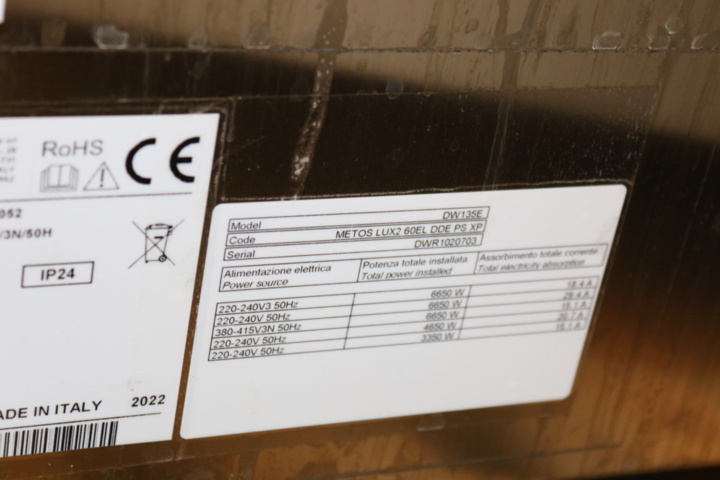 1416783-12 Diskanläggning Metos Master Lux2 60 Family DW135 E -2022