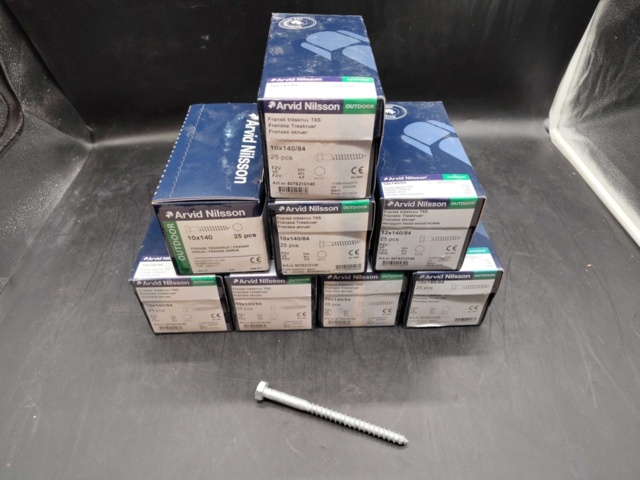 1480336-2 Träskruv, 225 st – Arvid Nilsson, fransk träskruv T6S utomhus