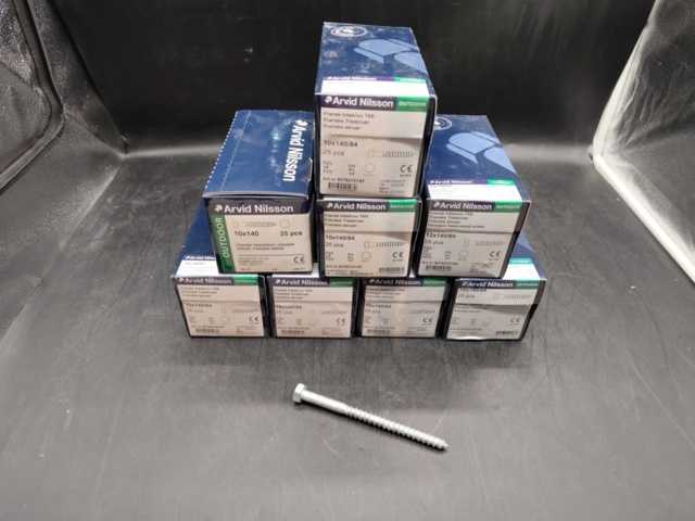 1480337-2 Wood screws, 225 pcs – Arvid Nilsson, French wood screw T6S outdoors