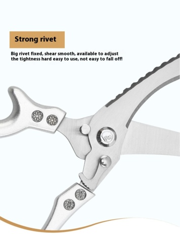 1480564-10 3 pcs Professional kitchen scissors for chicken and bones – 25 cm - Free shipping