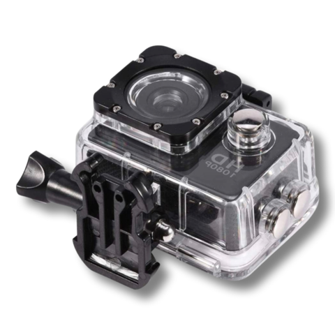 1480661-4 2 pcs Action Cameras 1080P Waterproof with Accessories Beige - Free shipping