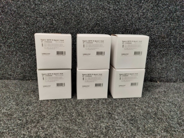 1480809-1 Ca 6000 st Gipsskruv Gyproc QSTR 35 Quick Hvid 3,9x35mm