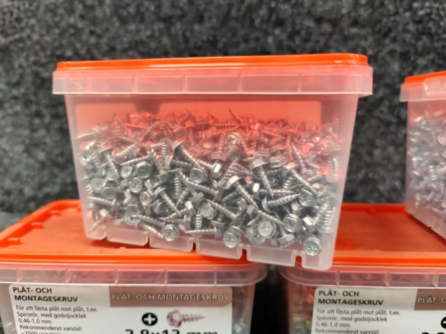 1480824-3 Ca 5000 st Plåt- & montageskruv Grabber 3,8x13mm