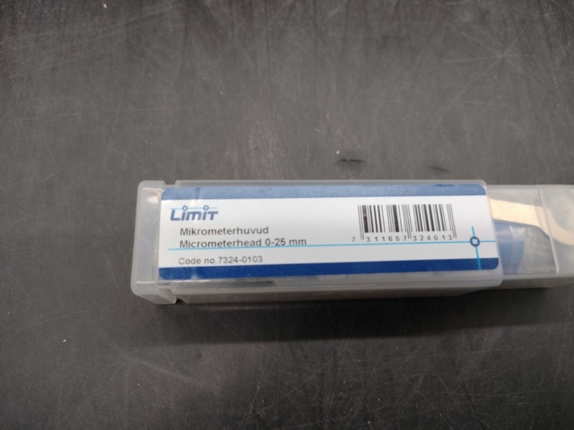 1480885-3 Micrometer head, 2 pcs - Limit, 0–25 mm