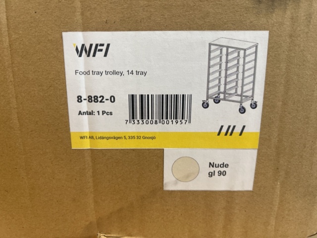 1479295-4 Tray trolley WFI 14 trays