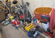 1469052 Collection of various tools, implements and construction accessories