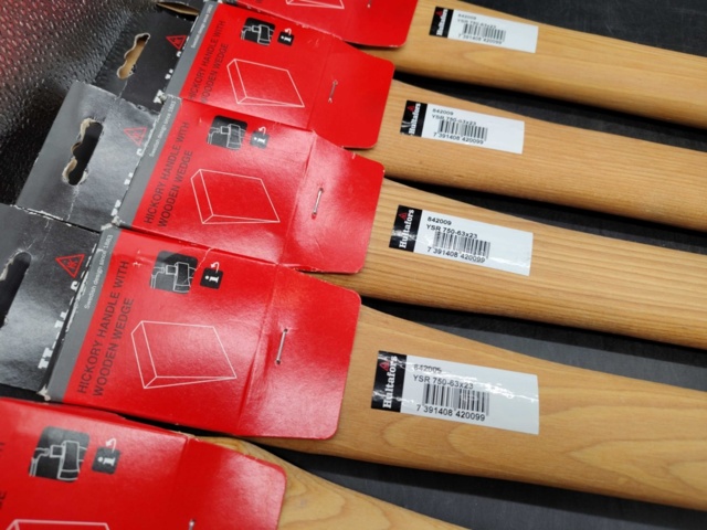 1480349-3 Verktygsskaft, 6 st -  Hultafors, hickoryträ, olika dimensioner