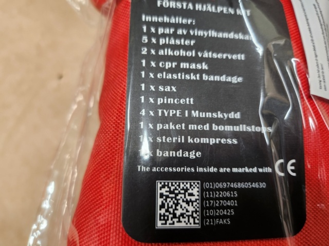 1481164-4 First aid kit, 10 pcs.