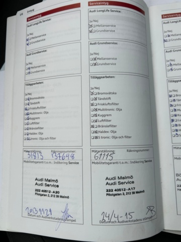 1436096-34 Audi A4 Sedan 2.0 TDI DPF Manuell, 163hk, 2013