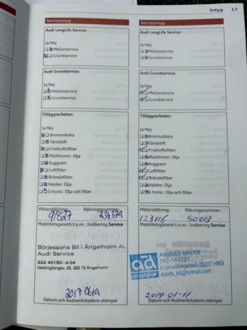 1436096-35 Audi A4 Sedan 2.0 TDI DPF Manuell, 163hk, 2013