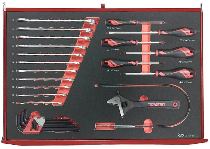 1481218-4 Tool Trolley - Teng Tools, 179 pieces, TCMME179, EVA interior