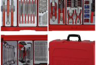1481233 Serviceväska med verktyg – Teng Tools, 232 delar,  SC02, verktygssats i hårdväska