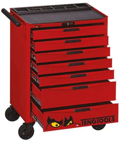1481220-1 Fitter's trolley - Teng Tools, TCW907X, tool trolley with 7 drawers