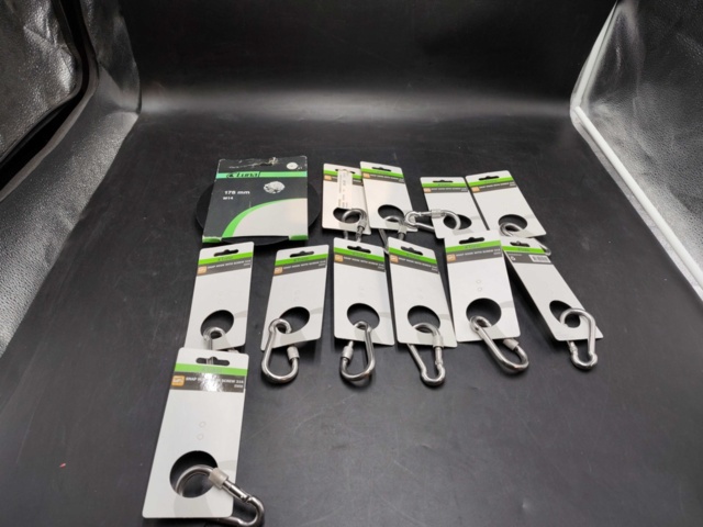 1480389-1 Carabiners, 11 pcs, Support plate 1 pc - Luna