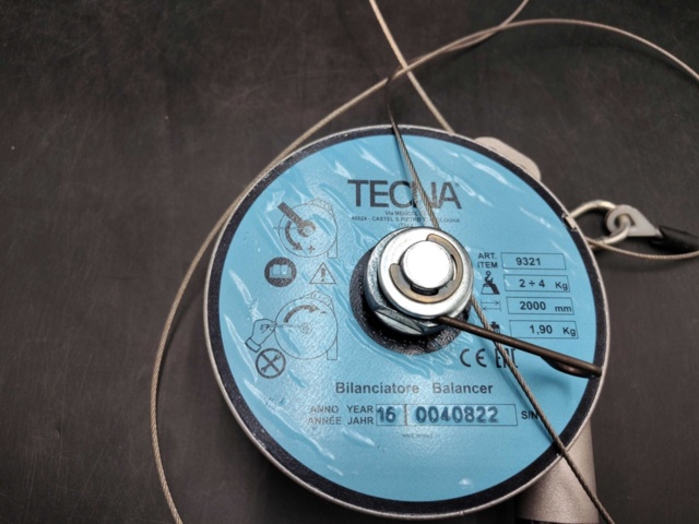 1480390-3 Balansblock, Tecna -  vajer 2000 mm, 2–4 kg