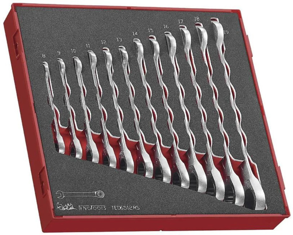 1481241-2 U-ring ratchet wrench set – Teng Tools, straight wrenches, EVA