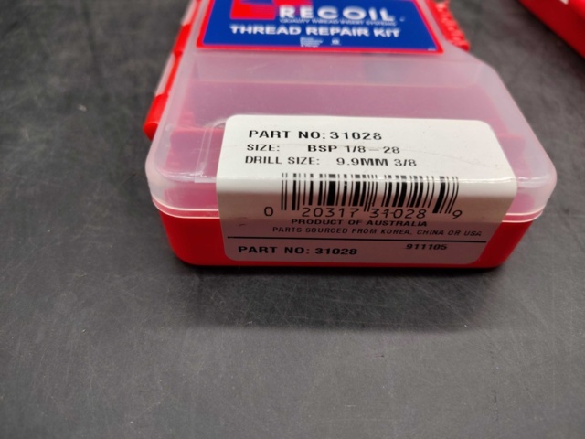 1480391-5 Thread Repair Kit, 2 pcs - Recoil, BSP 1/8-28