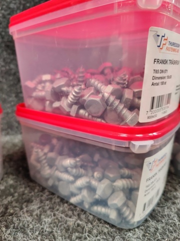 1480827-5 Approximately 600 pcs French wood screws TF 10x30