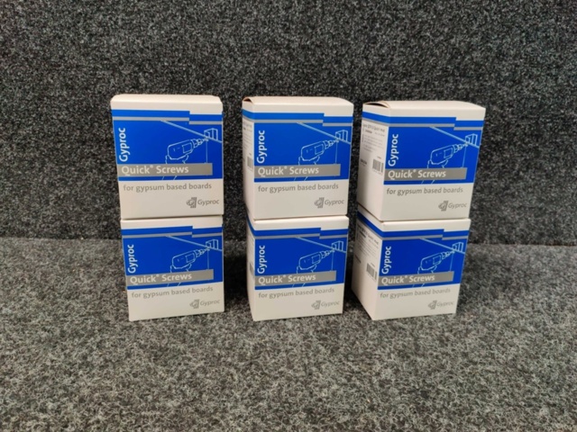 1480849-2 About 6000 plasterboard screws Gyproc QSTR 25 Quick Hvid 3.9x25mm