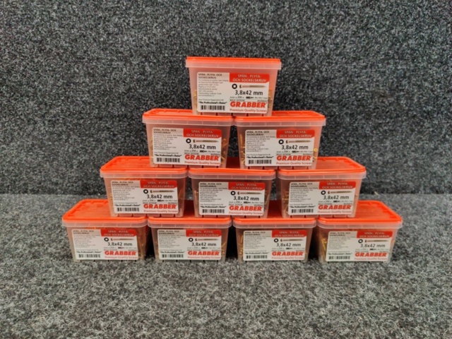 1480927-1 Approx. 2500 pieces Chip, plyfa & socket head screw Grabber 3.8x42mm