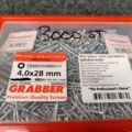 1481004-4 Approx. 3000 pcs. Floor & molding screw Grabber 4.0x28mm