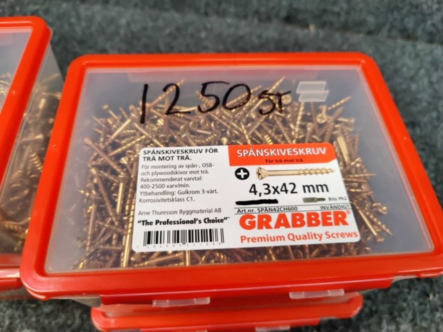 1481018-3 Ca 5000 st Spånskiveskruv Grabber 4,3x42mm