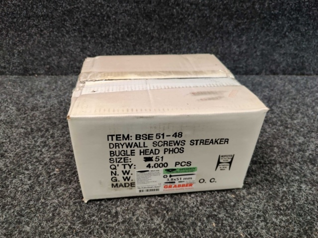 1481071-3 About 4000 plasterboard screws Grabber 3.8x51mm