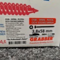 1481081-4 About 4000 OSB, chipboard, plyfa & plinth screws Grabber 3.8x58mm